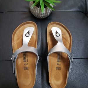 Birkenstock Gizeh Silver 39 MINT